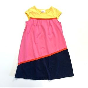 Hanna Andersson Cap Sleeve Color Block Dress 140